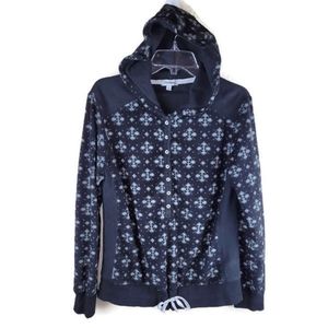 Olsenboye Pullover‎ Womens L Hoodie Charcoal Fleece Drawstring Bottom